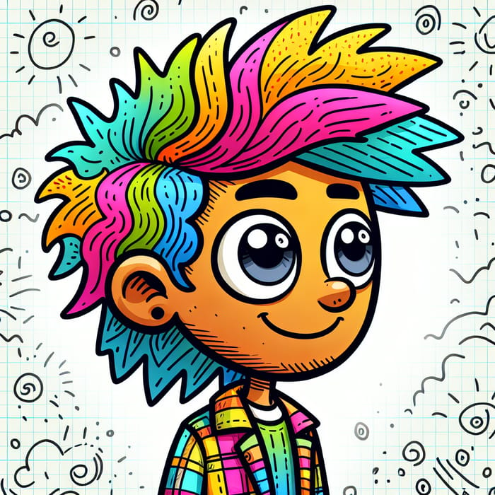 Vibrant Cartoon Character Profile | Expressive Design