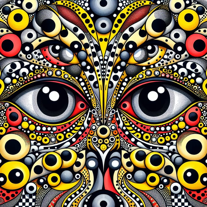 Abstract Eyes Art - Vibrant Optical Illusions & Playful Patterns