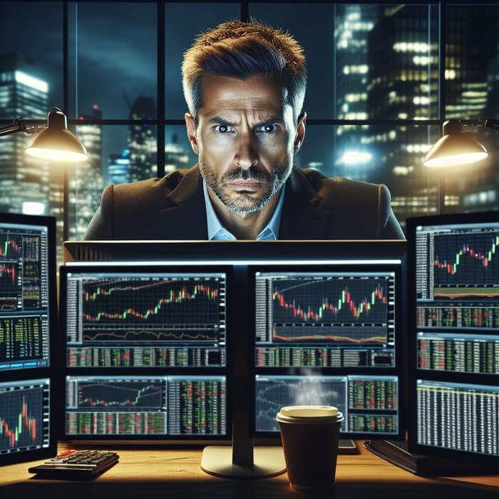Professional Financial Trader in Action | Market Analysis