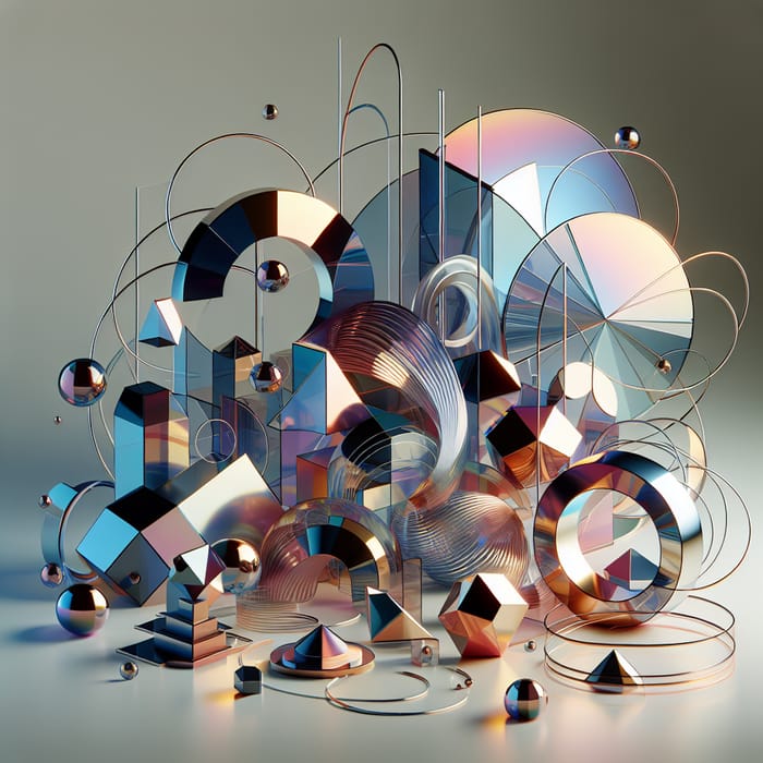 Futuristic Abstract Shapes | Unique Geometric Art