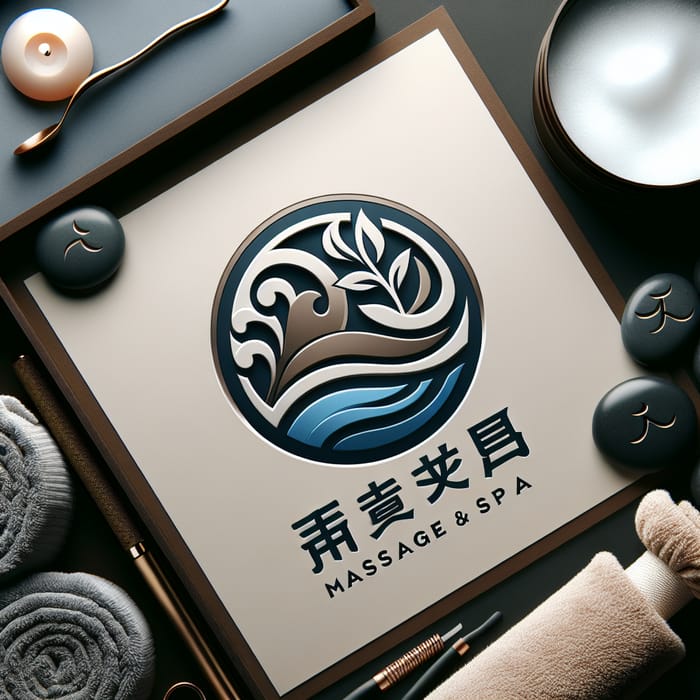 Tranquil & Luxurious Massage Spa Logo Design