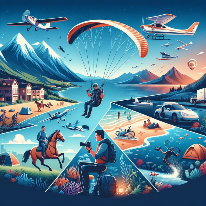 Diverse Adventures: Paragliding, Aviation, Horse Riding & More