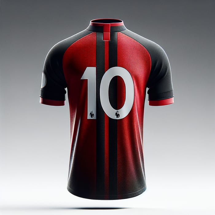 easport Maillot | Red & Black Sports Jersey #10