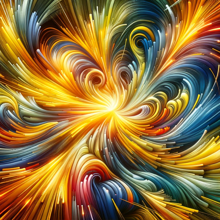 Vibrant Energetic Power | Swirling Patterns - Dynamic Art