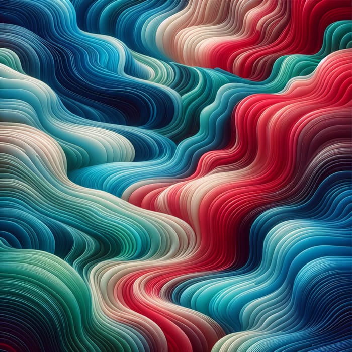 Soothing Azure, Crimson & Emerald Abstract Background