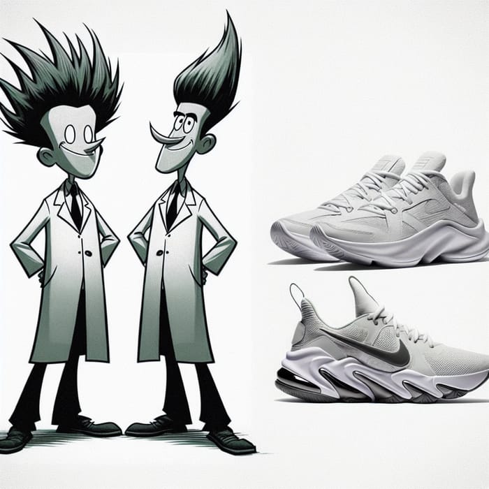 Rick and Morty Characters with Stylish Nike Shoes