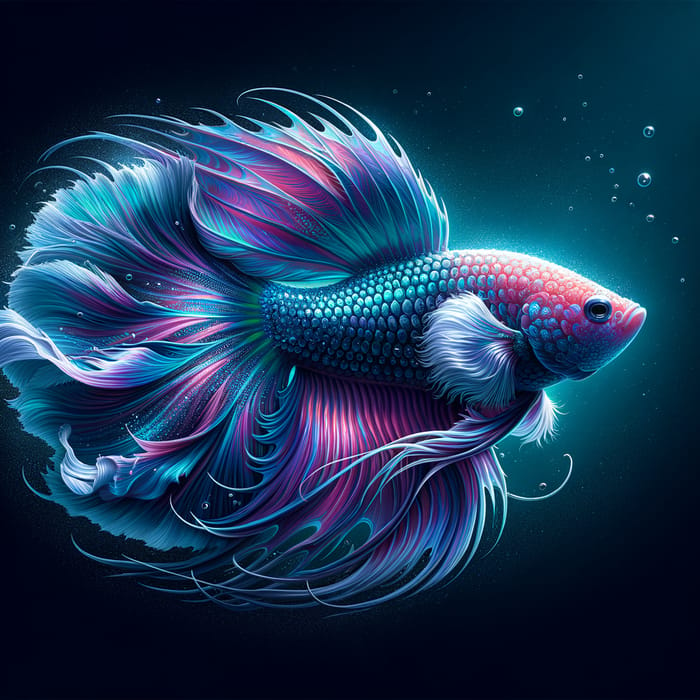 Graceful Swimming Fish Illustration