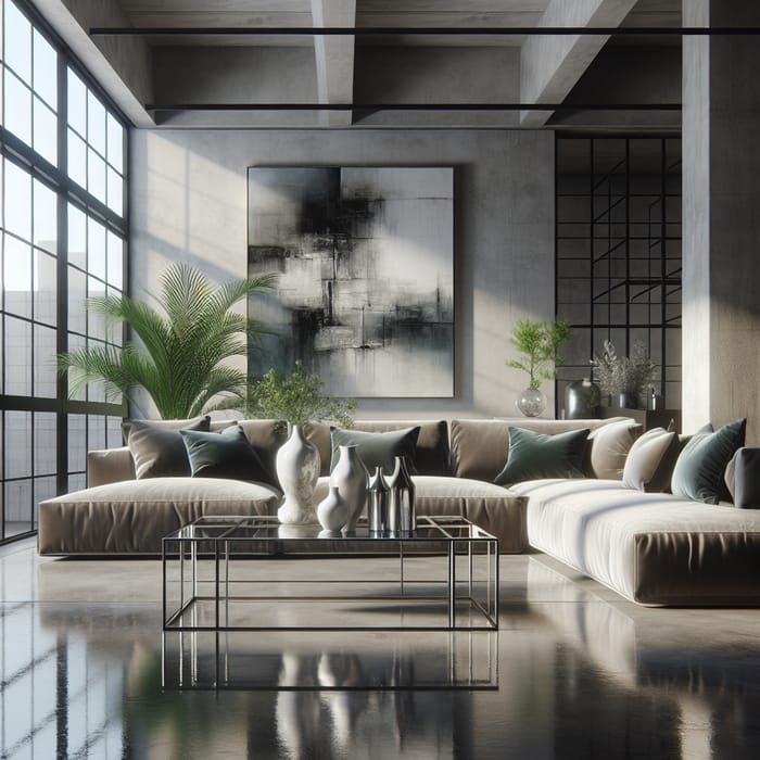 Modern Elegance: A Minimalist Living Room Concept
