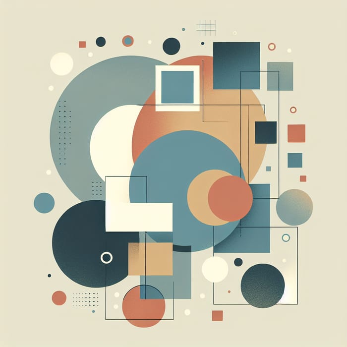 Abstract & Minimalistic Geometric Shapes | Serene Picture