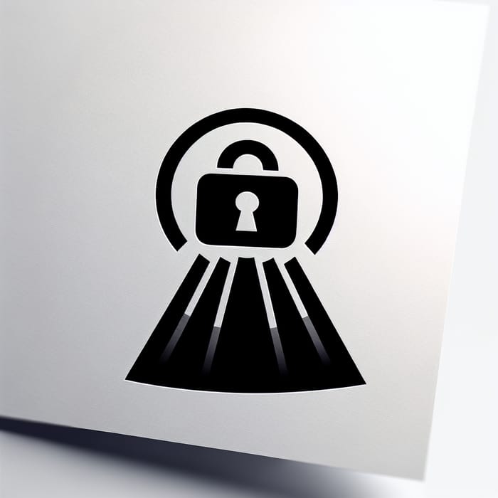 Exclusive Secrecy Symbol: Minimalist Design for Documents