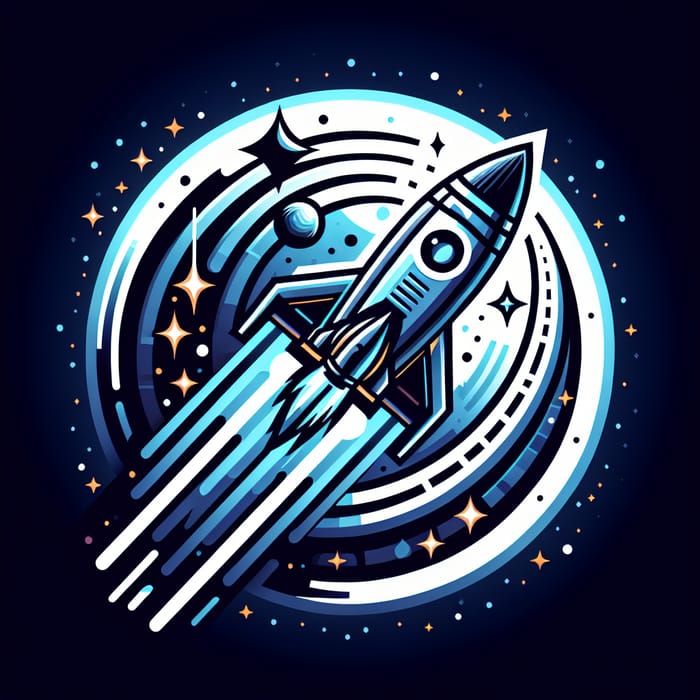 Sleek Space Theme StartupBreed Logo | Celestial Vector Design