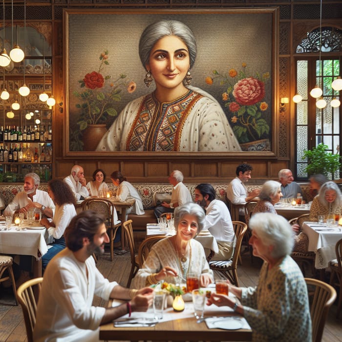 Portrait of Wisdom in a Charming Restaurant | Fine Dining Experience