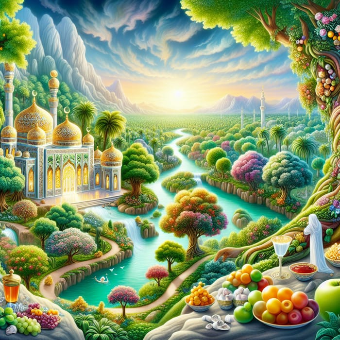 Islamic Paradise: Heavenly Gardens and Ethereal Light