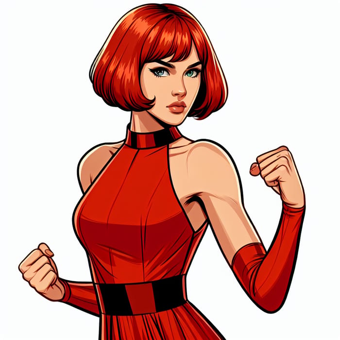 Anna Williams: Tekken Franchise Martial Artist in Red Dress