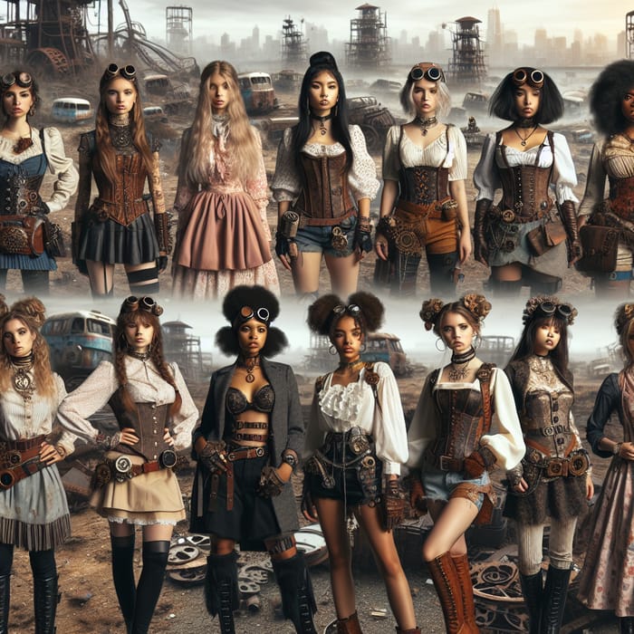 15 Steampunk Girls in Post-Apocalyptic World | Diverse Characters