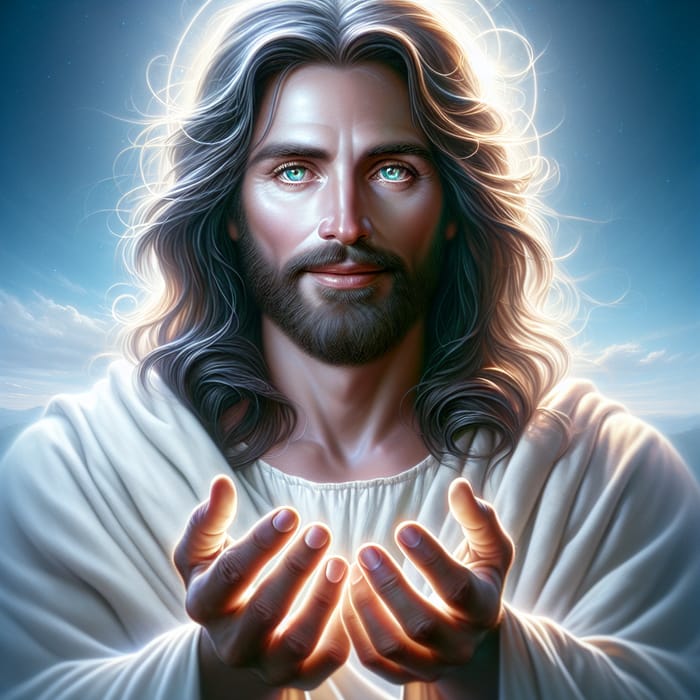 Luminous Figure of Jesus: Symbol of Wisdom and Love | Inspiring Image