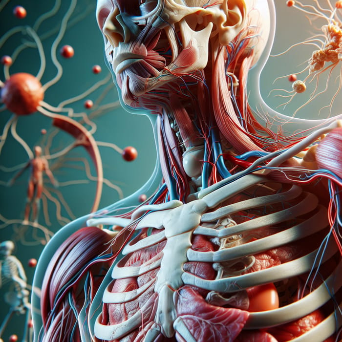 Realistic Human Anatomy Illustration | Unique Body Systems