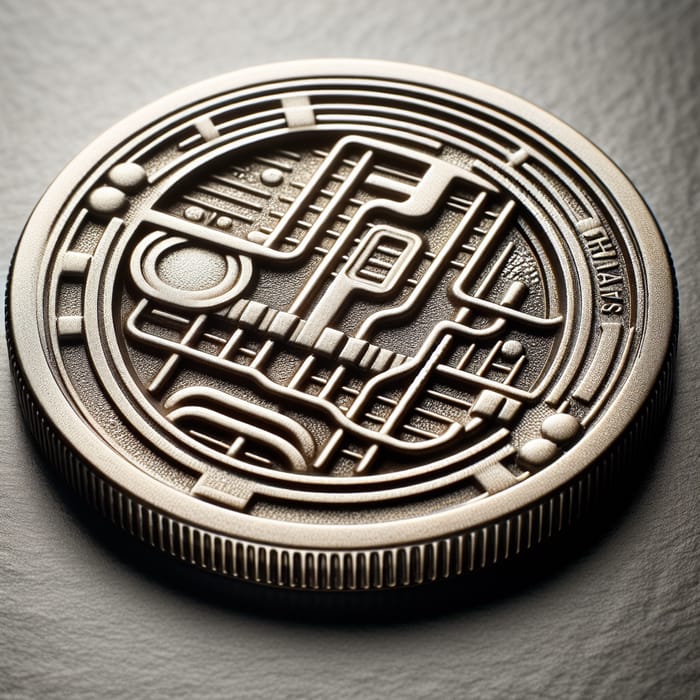 Detailed Subway Token - A Symbolic Object of Transit
