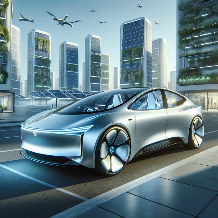 Futuristic Electric Car: A Sleek, Eco-Friendly Innovation