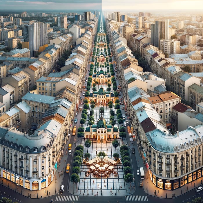 Khreshchatyk & Chisinau Cityscape Convergence
