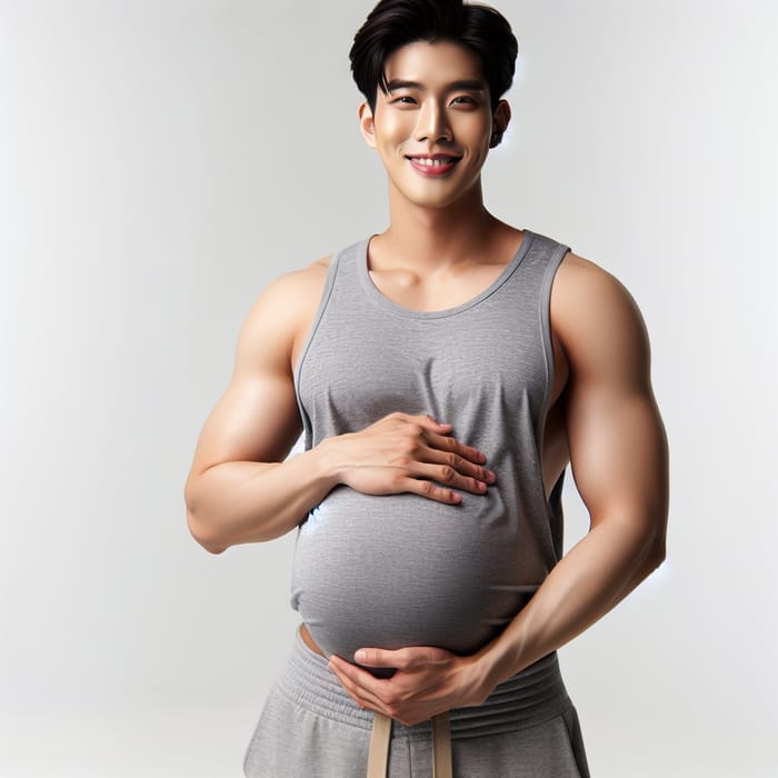 Young Korean Man 9 Months Pregnant | Glowing & Proud