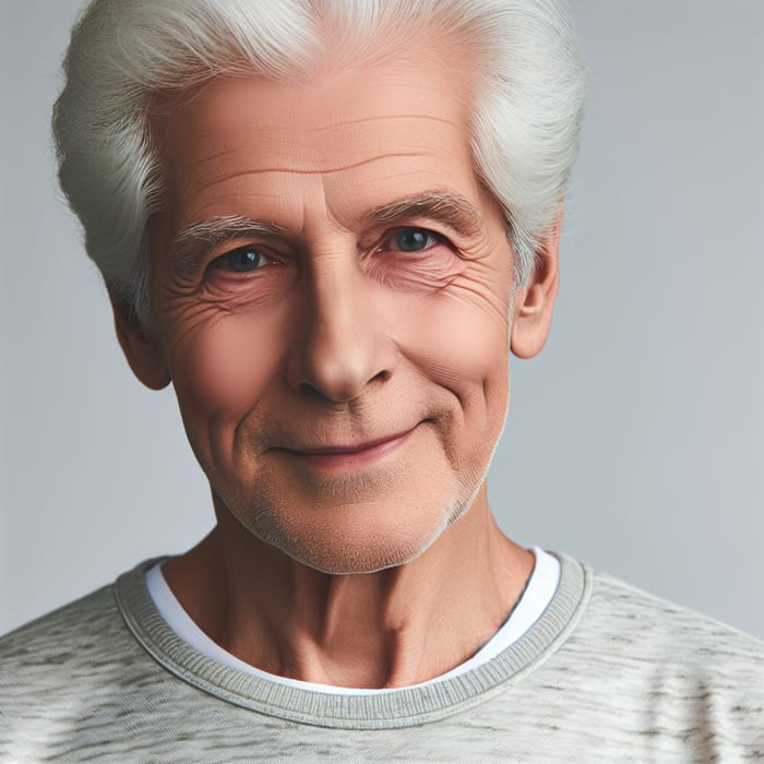 Age and Wisdom: Portrait of Elderly White Man