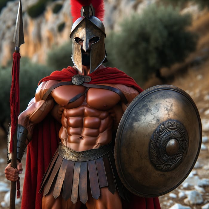 Spartan Hoplite Warrior with Bronze Age Flair