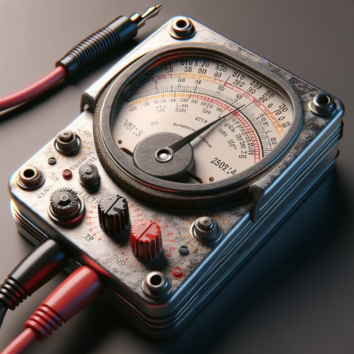Detailed Voltmeter Image - Electric Instrument for Voltage Measurement