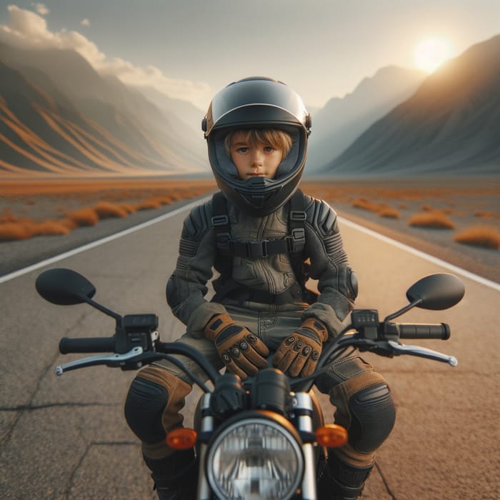 Boy with motorbike deals