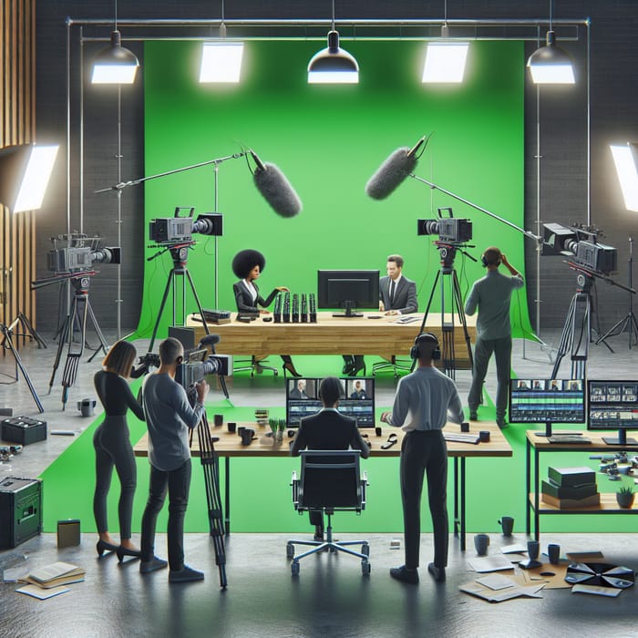 Corporate Video Production Studio Setup