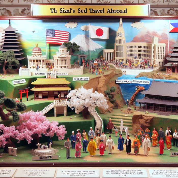Rizal's Second Journey: Japan, USA & Europe Diorama