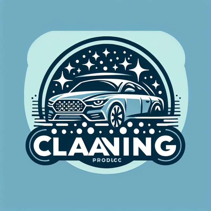 Car Cleaning Product Logo Sparkling Design for All Car Owners AI
