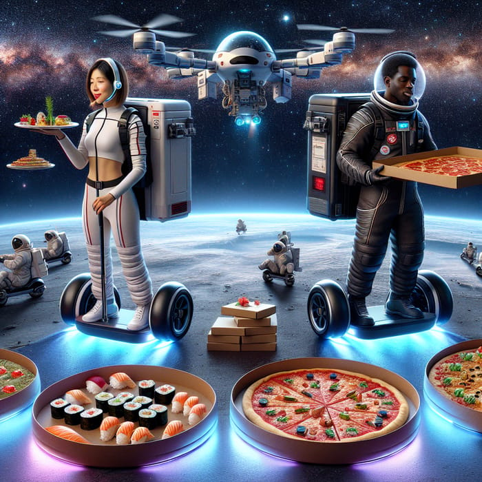 Space Sushi & Pizza Delivery: Zero Gravity Experience