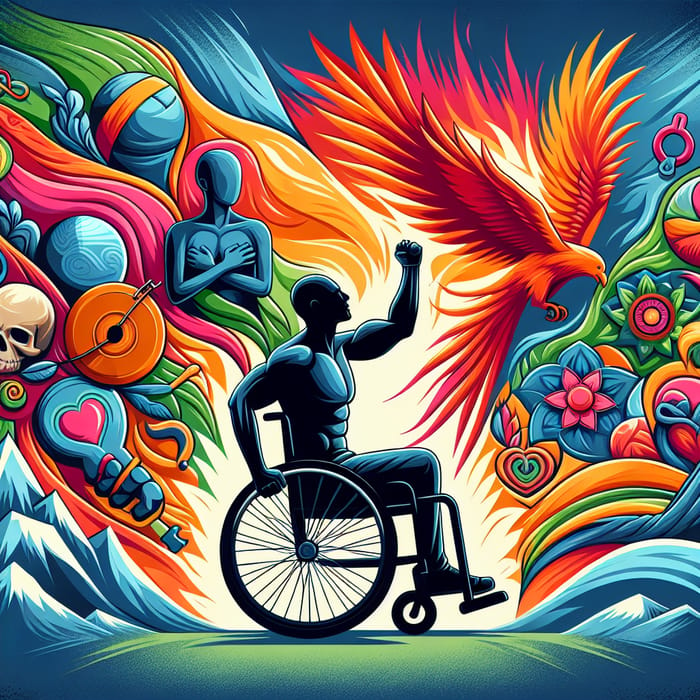 Empowering Wheelchair Image with Strength & Resilience