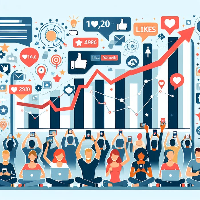 Social Media Marketing: Increasing Followers and Likes Reach