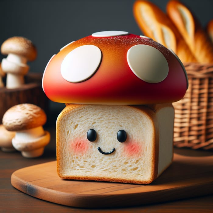 Mushroom Cap Bread Box - Kitchen Storage Solution