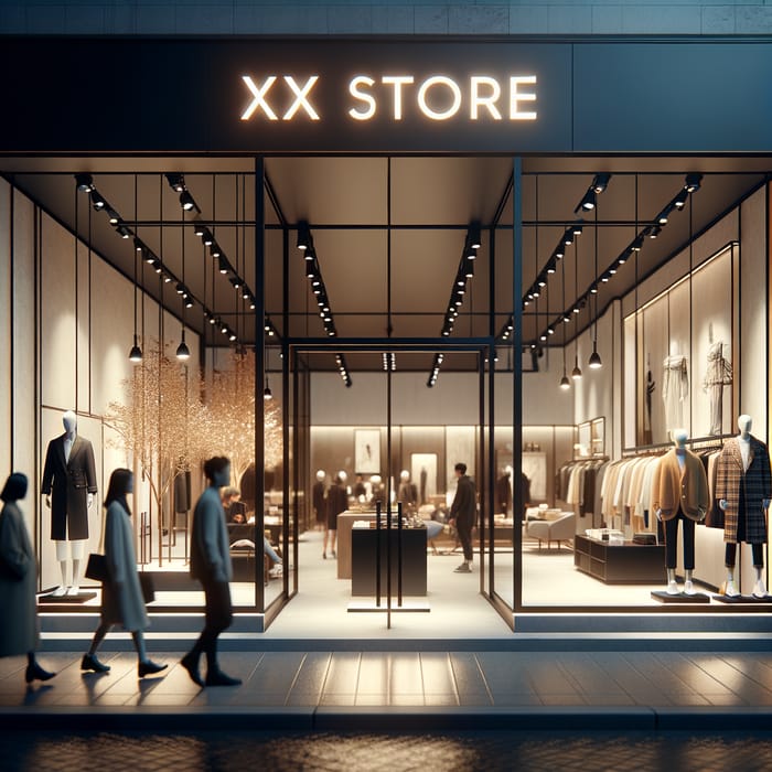 Premium Photo  Interior of a brand new fashion clothing store