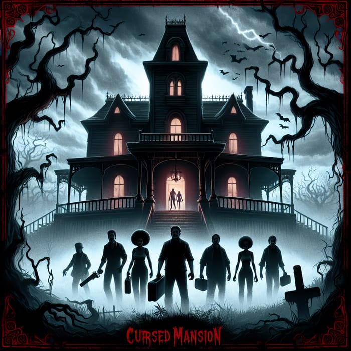 Cursed Mansion - Terrifying Horror Game Cover Art