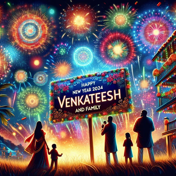 Happy New Year 2024 | Venkatesh Family Firecracker Celebration