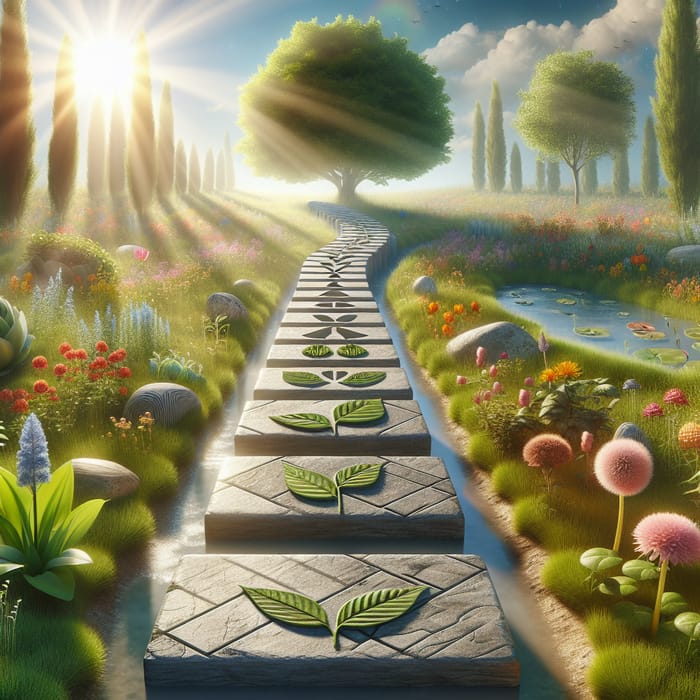 Personal Growth Pathways | Serene Garden Imagery