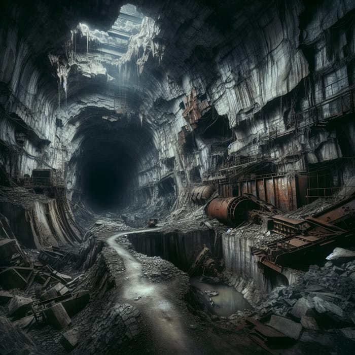 Terrifying Run-down Industrial Underground Cavern Exploration
