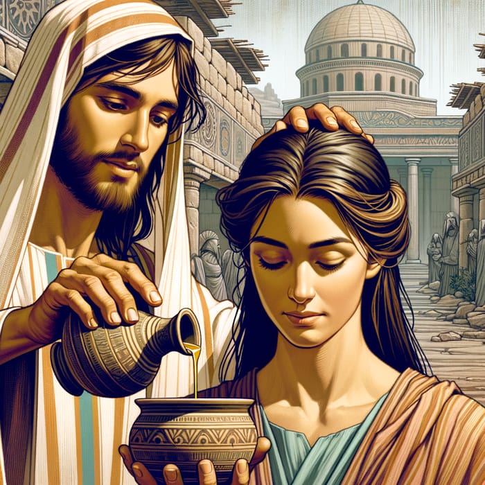 Ancient Israel: Woman Anoints Jesus with Oil