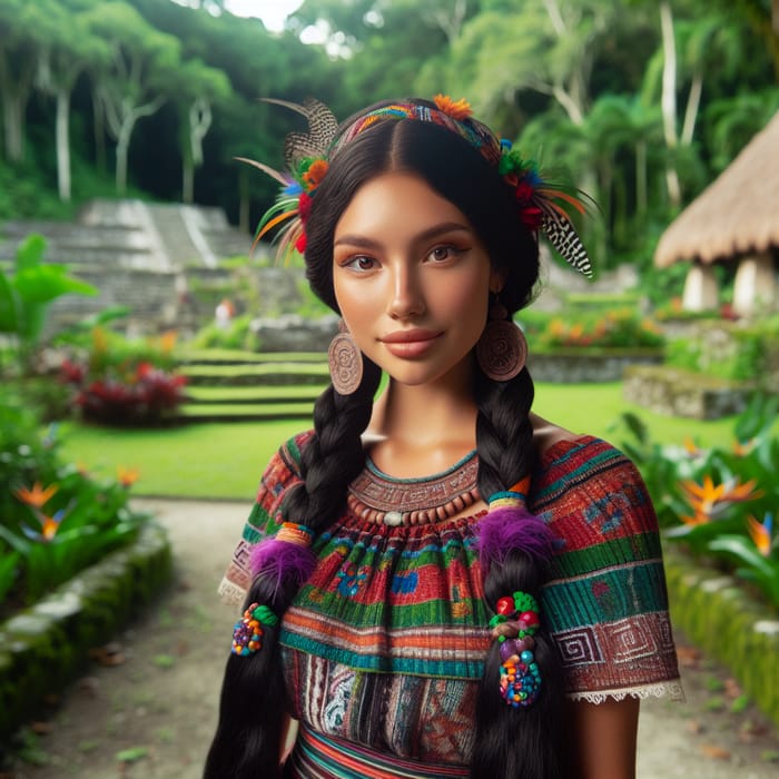 Princess Náay in Traditional Mayan Clothing | Guatemala