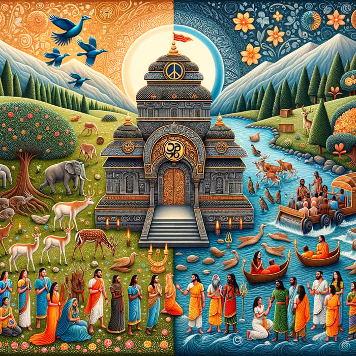 Maha Shivaratri Painting: Spiritual Celebration of Peace and Love