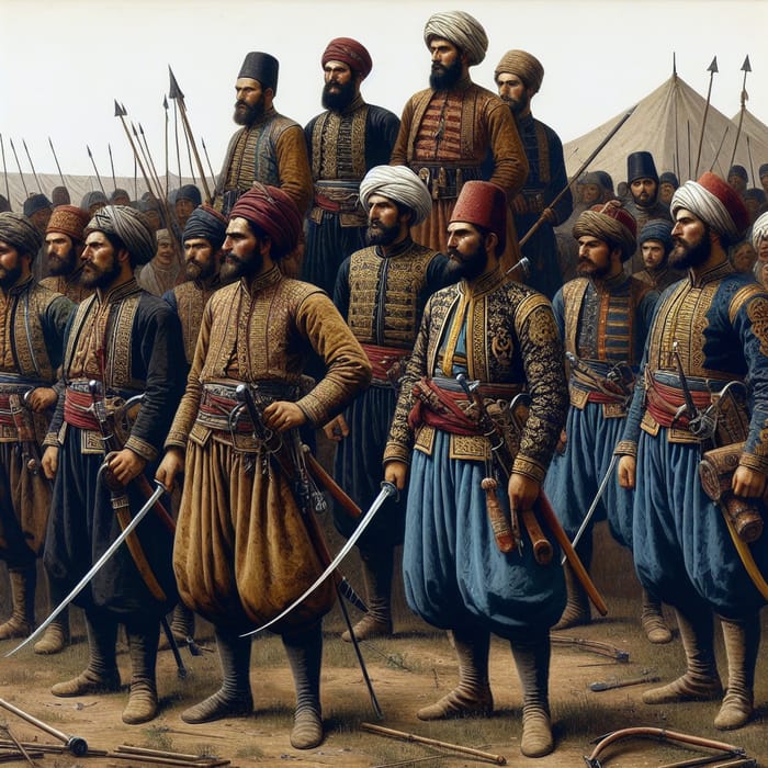 Strong Ottoman Soldiers in the 16th Century
