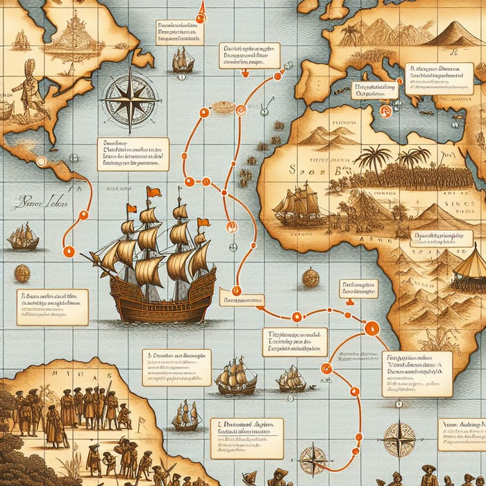 Ferdinand Magellan's Journey Map: Route, Events & Discoveries