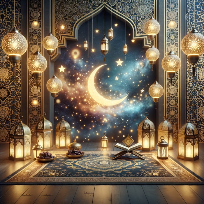 Ramadan Studio Backdrop | Enchanting Holy Month Scene