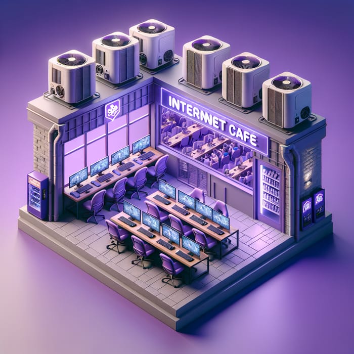 JV's STREAM: Violet Gaming Cafe with 20 Computers & Air Conditioners