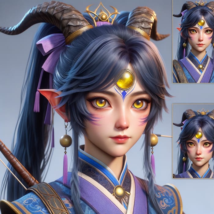 Genshin Impact Ganyu - East Asian Fantasy Game Character
