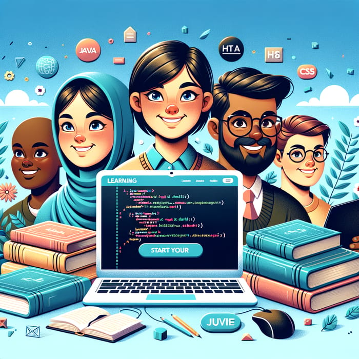 Software Learning: Java, HTML, CSS | Landing Page Images